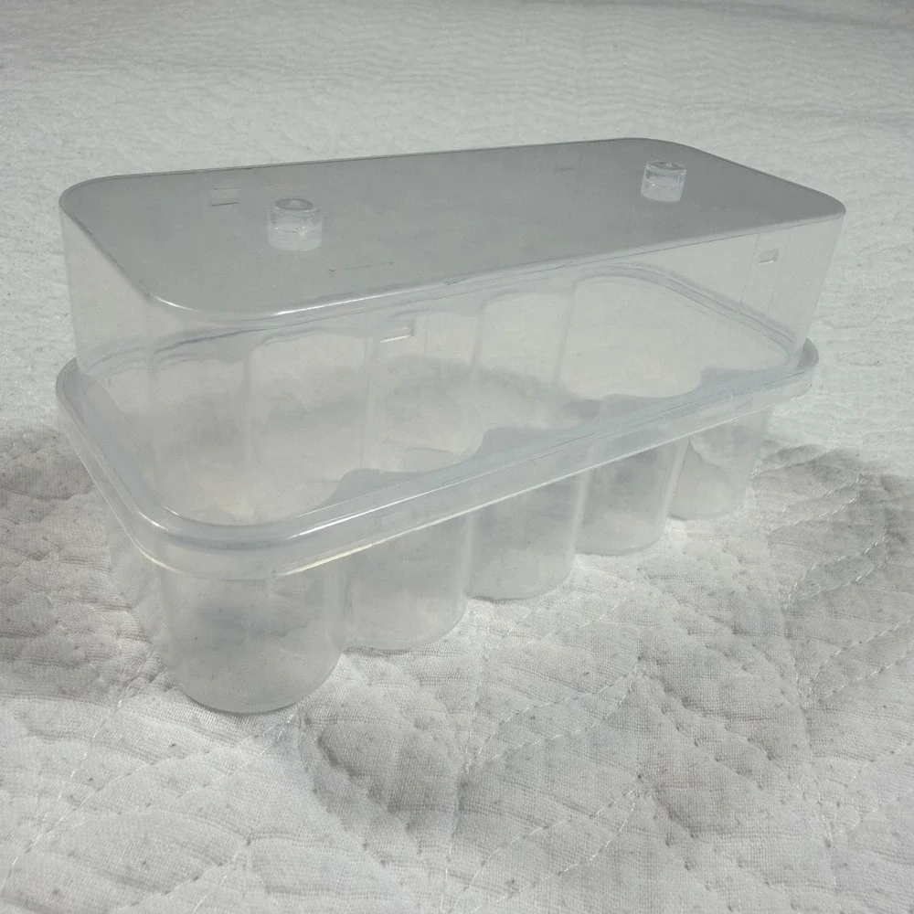 10x10mL Vial Storage‎ Box Case Clear Plastic - 1 PC